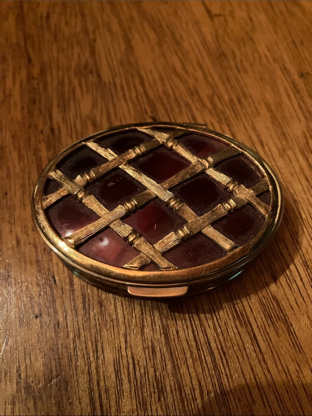 Givenchy Gold-Tone Round Powder Compact with Cream Puff